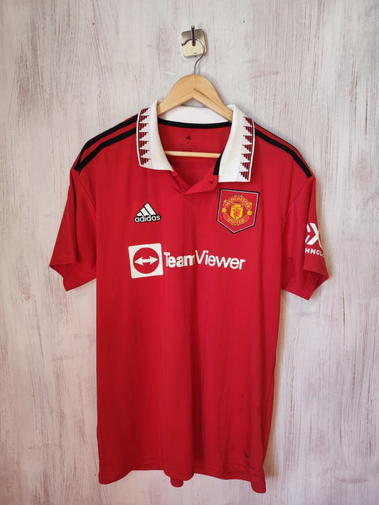 Manchester United 2022 2023 home Size L jersey shirt soccer football kit Adidas