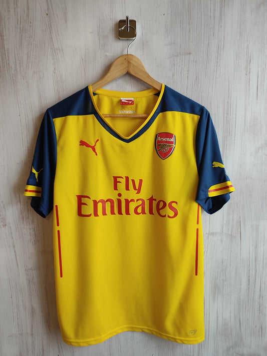 Arsenal London 2014 2015 away Sz M Puma shirt football jersey soccer maillot kit