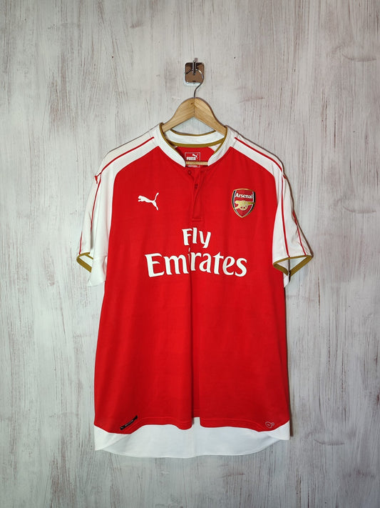 Arsenal London 2015 2016 home Size 2XL shirt jersey football soccer kit Puma XXL
