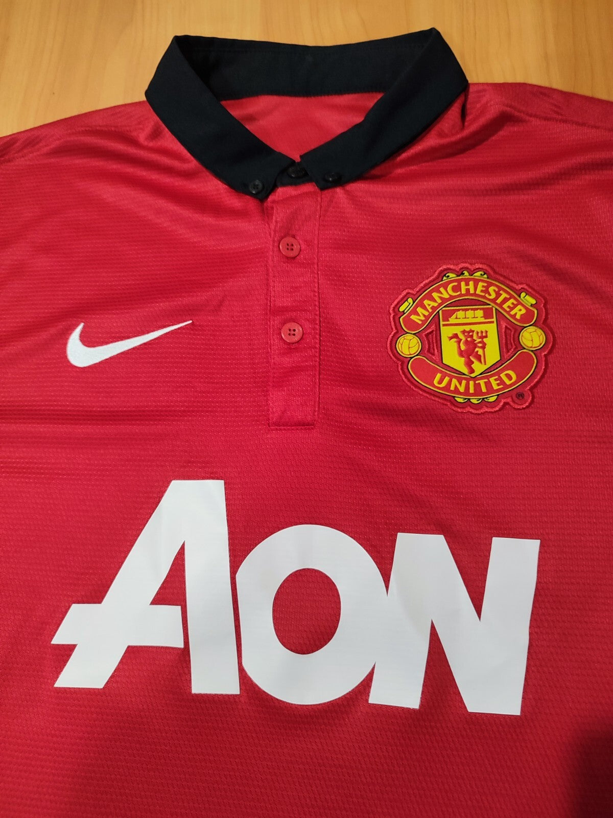 Manchester United 2013 2014 home Sz S Nike shirt jersey soccer football V.Persie