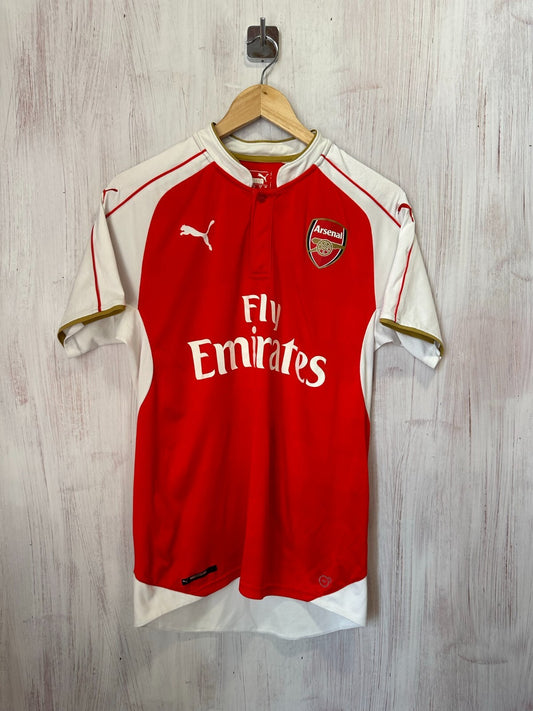 Arsenal London 2014 2015 home Size M Puma shirt football jersey soccer tee kit