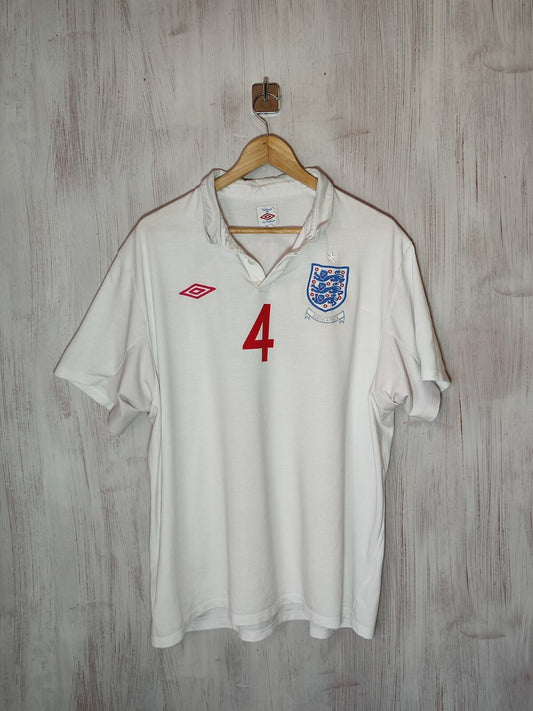 England team 2009 2010 home 2XL shirt jersey football soccer kit tee Gerrard XXL