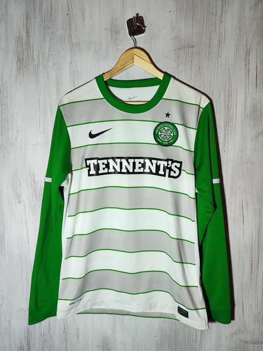 FC Celtic 2011 2012 away Sz M football shirt soccer jersey Nike tee kit tee L/S