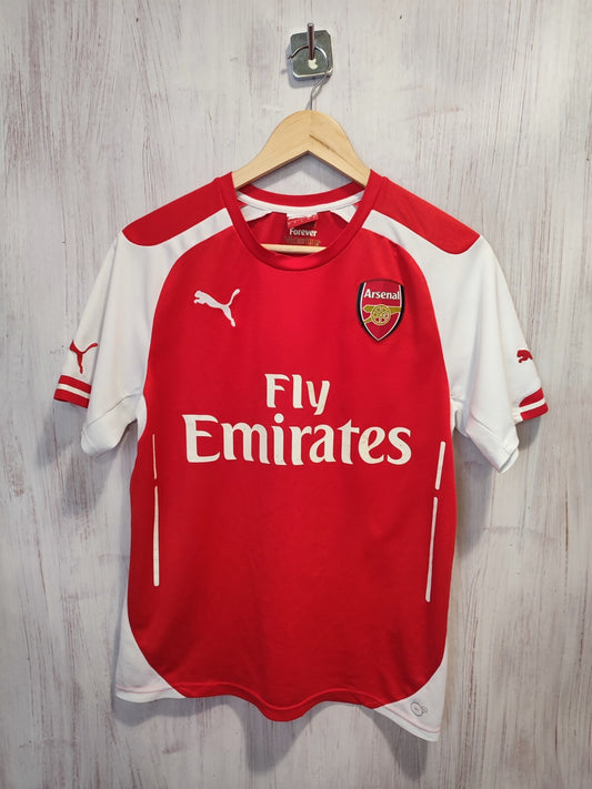 Arsenal London 2014 2015 home Size S Puma shirt football jersey soccer kit tee