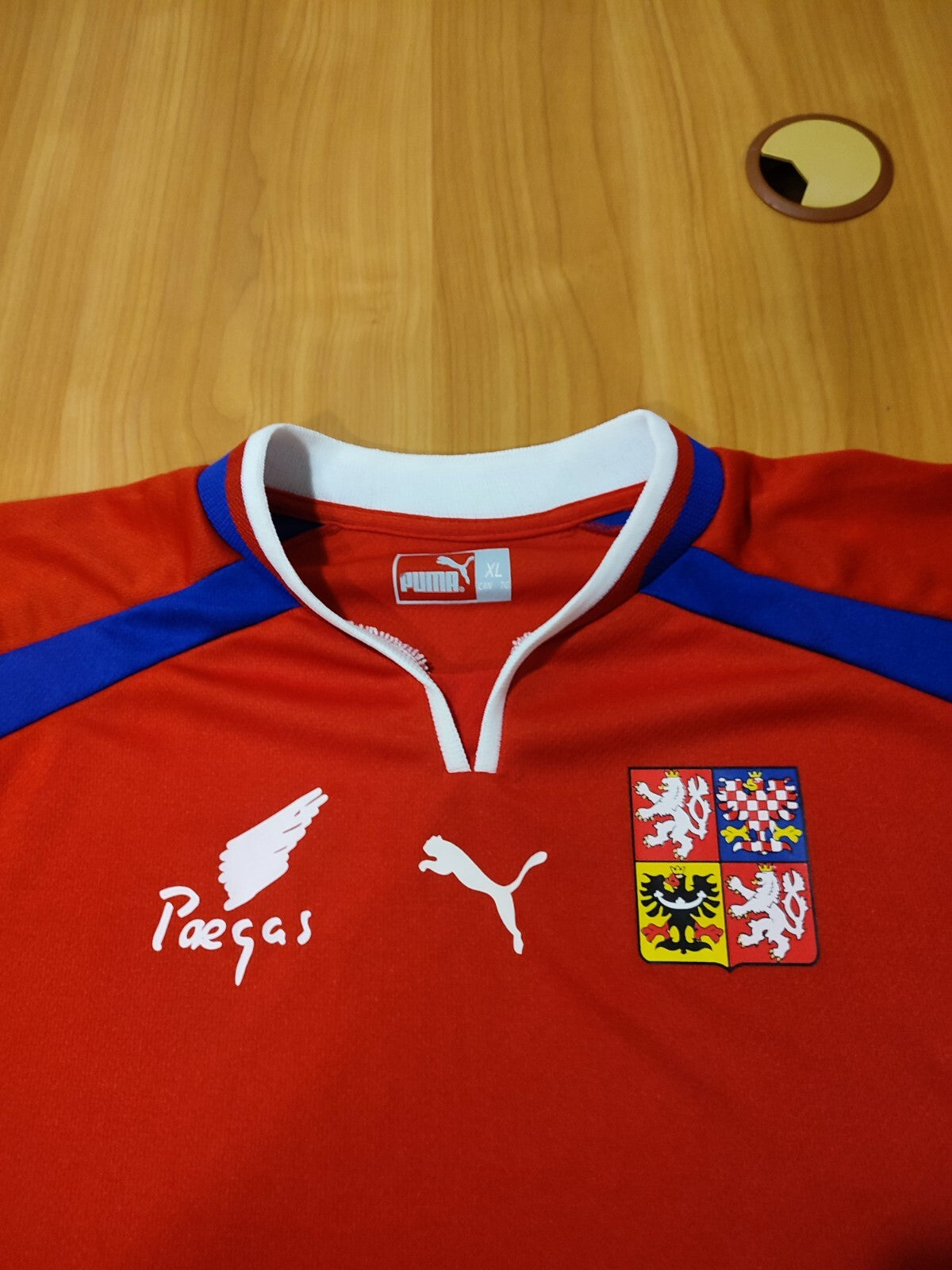 Czech Republic 2000 2001 2002 home Size XL shirt jersey football soccer kit tee