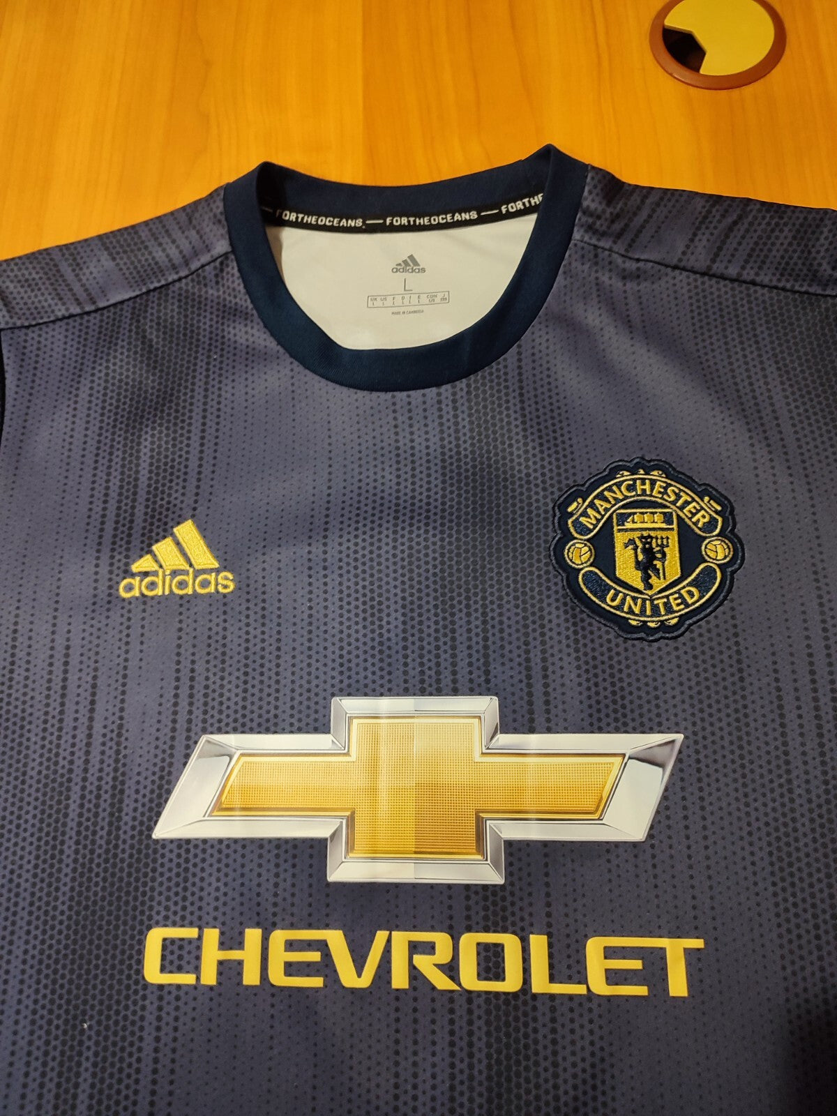 Manchester United 2018 2019 third Size L Adidas shirt jersey 3rd football Lukaku