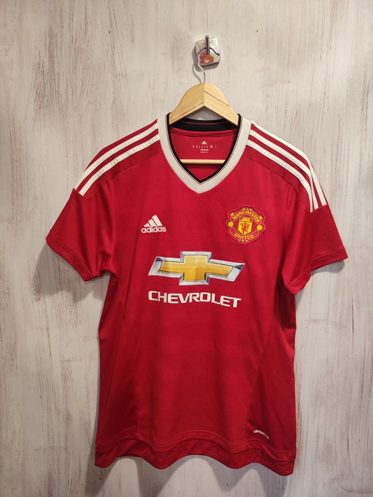 Manchester United 2015 2016 home Size M Adidas soccer shirt jersey football kit