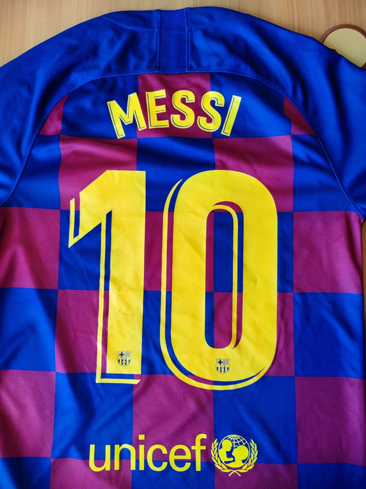 FC Barcelona 2019 2020 home Sz S Nike shirt jersey kit soccer tee football Messi