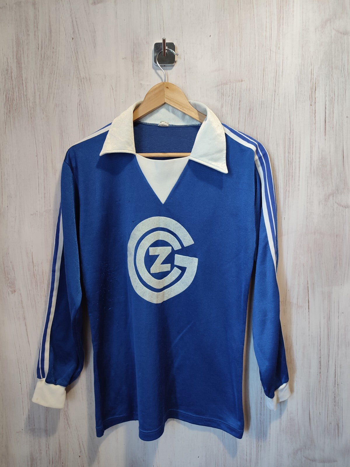 Grasshoppers Club Zurich 1970's 70's home Sz M football shirt jersey kit soccer
