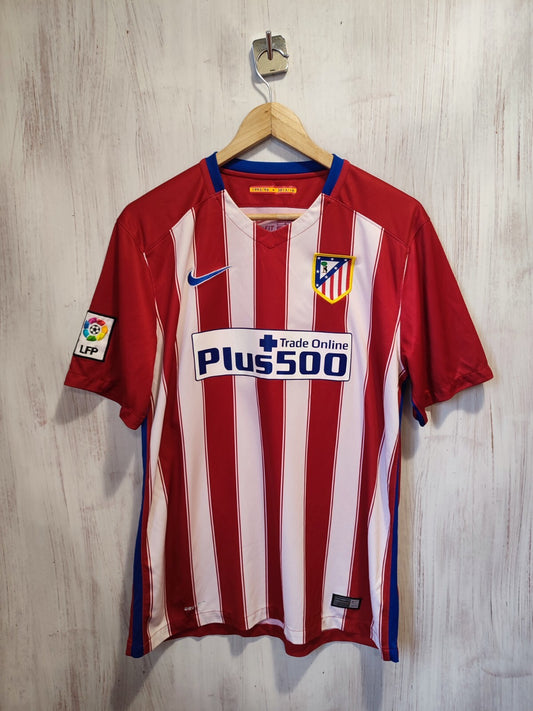 Atletico Madrid 2015 2016 home Size L Nike shirt jersey soccer football kit tee