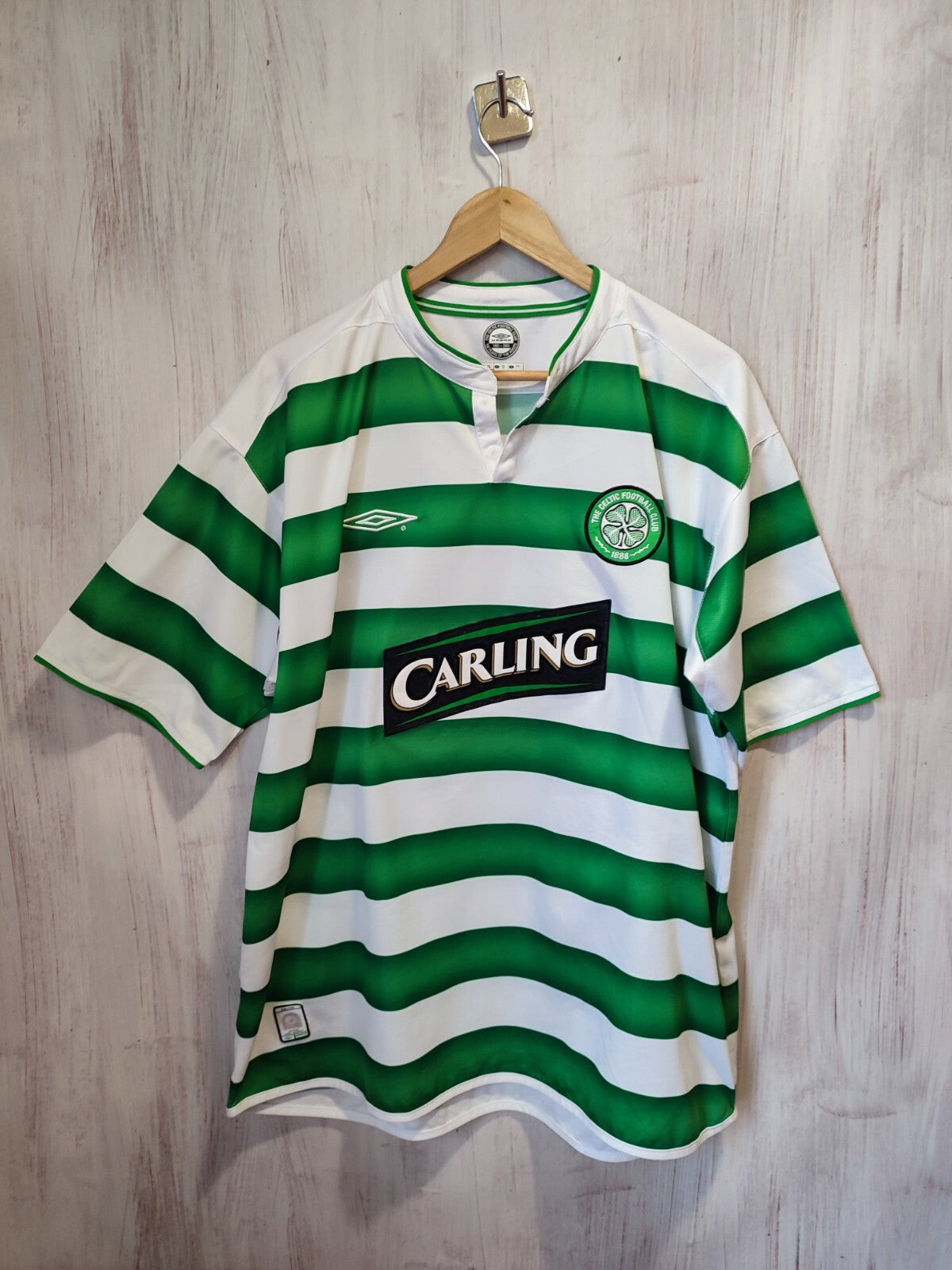 FC Celtic 2003 2004 home Sz 2XL shirt jersey kit soccer football tee trikot XXL