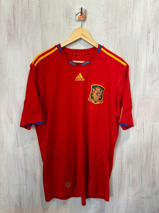 Spain national team 2010 2011 home Adidas Sz L soccer shirt jersey football kit