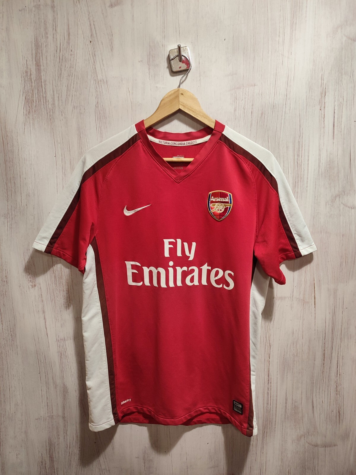 Arsenal London 2008 2009 2010 home Size M Nike football shirt soccer jersey kit