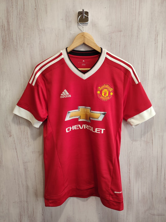 Manchester United 2015 2016 Home Size S Adidas soccer shirt jersey football kit