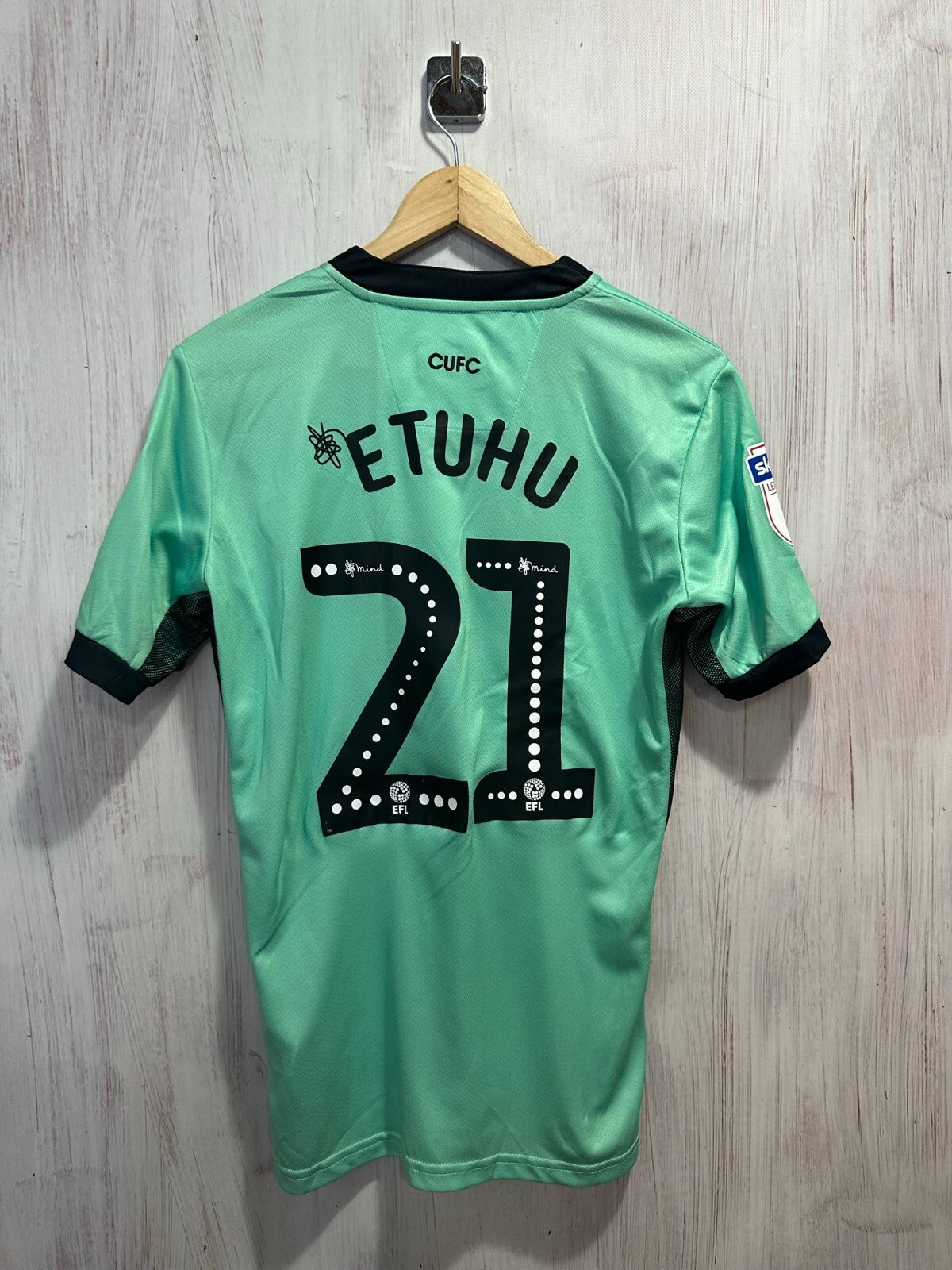 FC Carlisle United 2019 2020 away Size L shirt jersey football soccer kit Etuhu