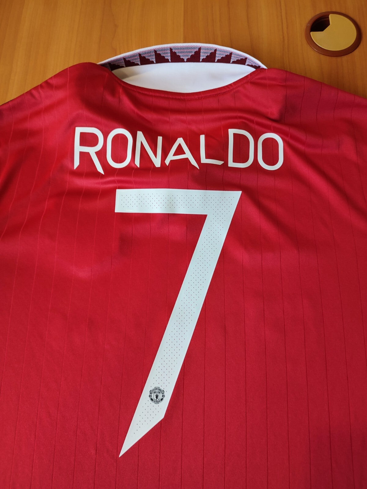 Manchester United 2022 2023 home Sz L Adidas soccer shirt jersey kit tee Ronaldo