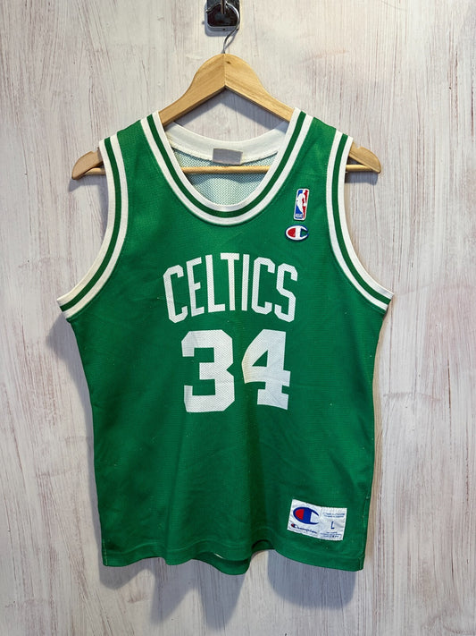 Kids Boston Celtics #34 Paul Pierce Sz L 11-12Y Champion Basketball shirt jersey