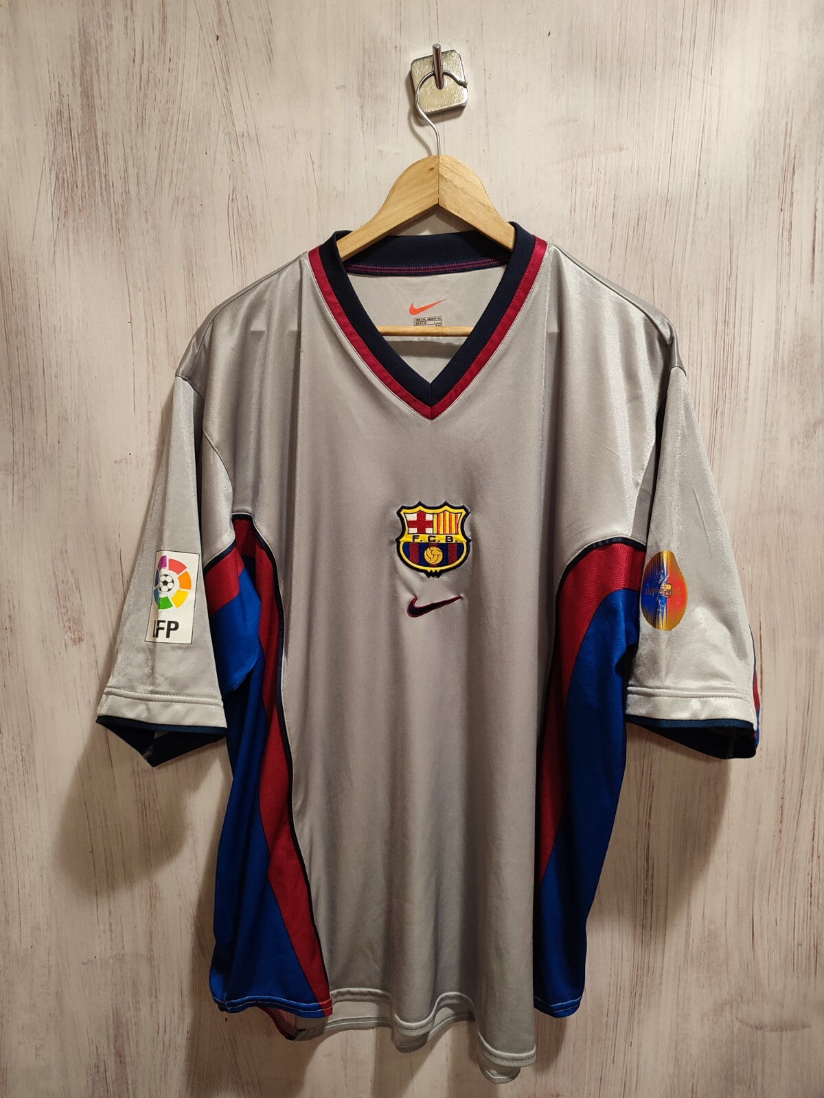 FC Barcelona 1998 1999 2000 2001 away Sz 2XL football shirt jersey kit XXL Dehu