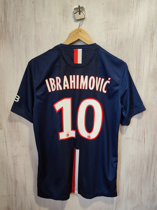 Paris Saint-Germain 2014 2015 home Sz M jersey shirt football soccer Ibrahimovic