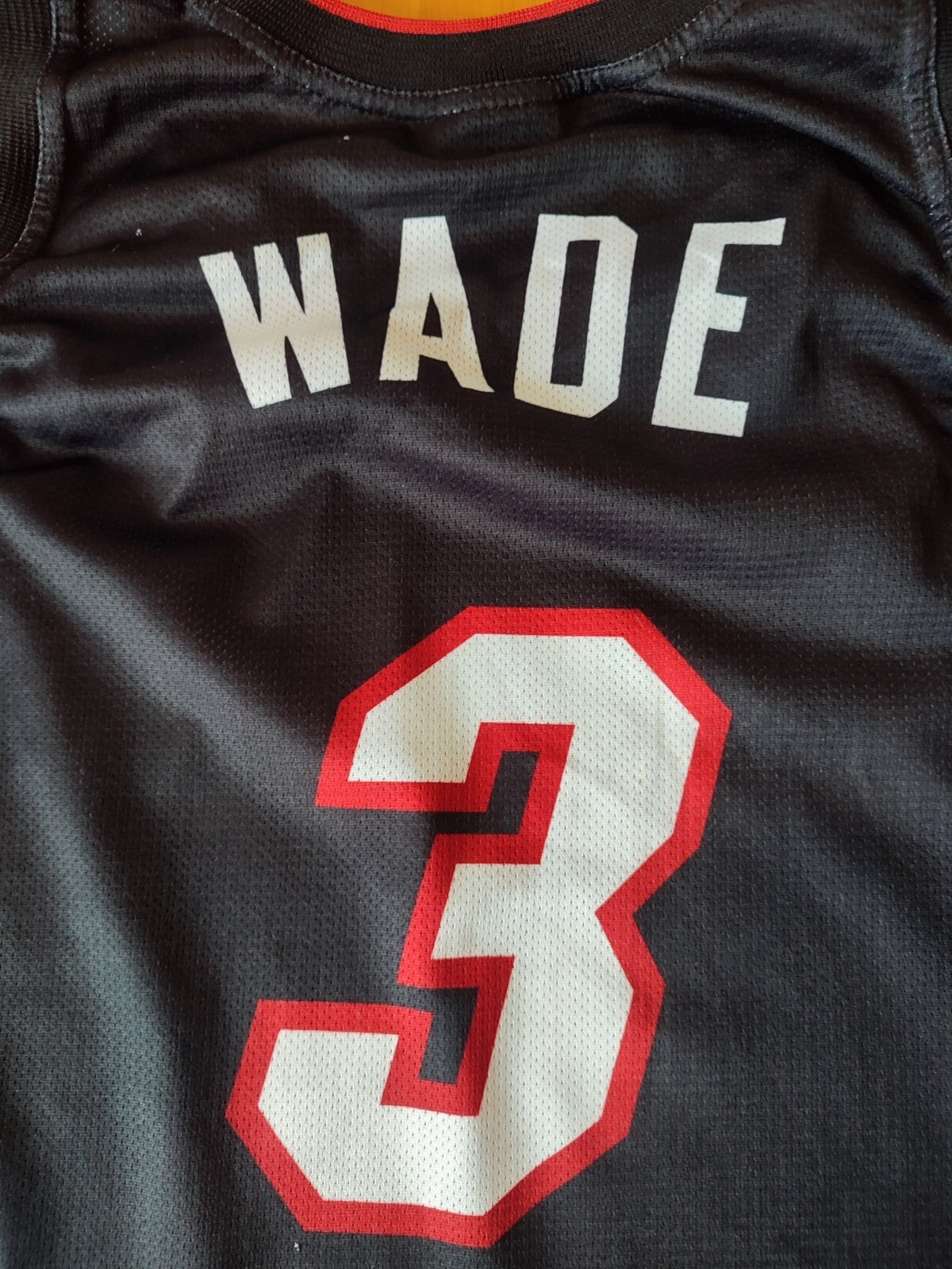 Miami Heat #3 Wade Sz L Champion Basketball jersey shirt maillot kit tee vintage