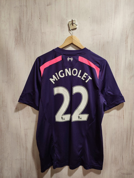 FC Liverpool 2013 2014 goalkeer Size L shirt soccer jersey football GK Mignolet