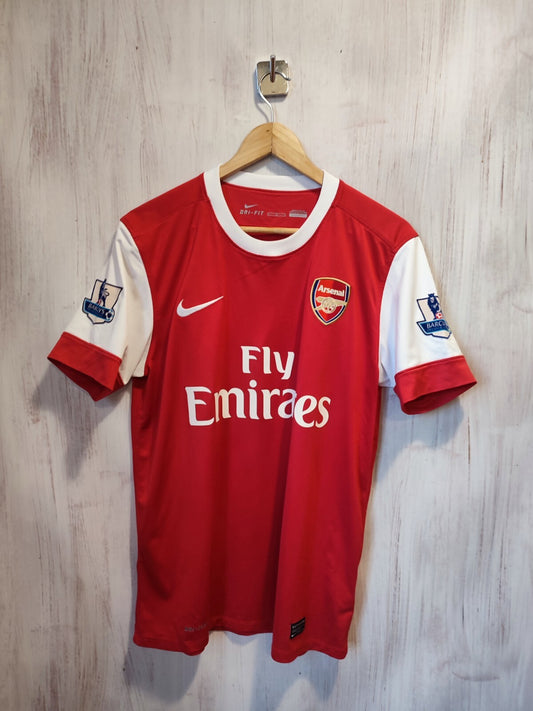 Arsenal London 2010 2011 home Size M Nike football shirt soccer jersey tee kit
