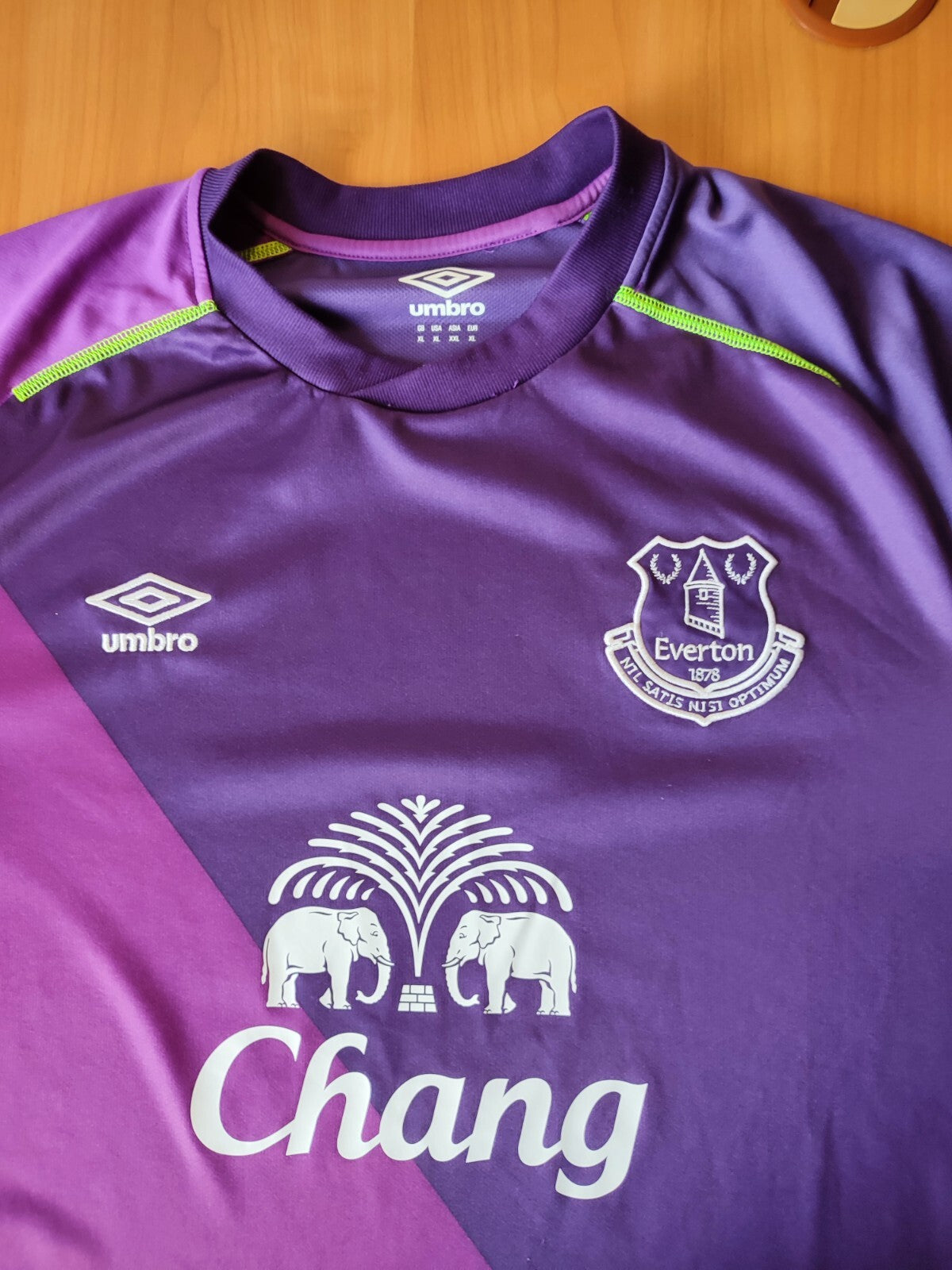 FC Everton 2014 2015 goalkeeper Sz XL Umbro football shirt jersey soccer GK L/S