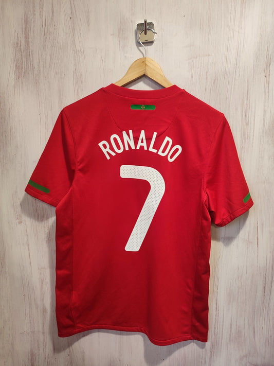 Portugal 2010 2011 2012 home Sz S soccer shirt jersey Nike football kit Ronaldo