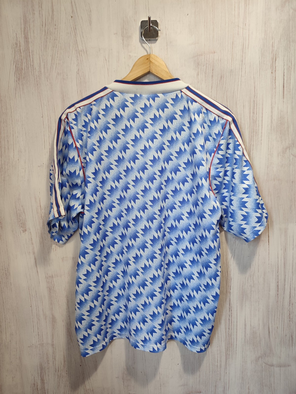 Manchester United away 1990 1992 Sz 44-46" away Adidas shirt jersey football kit