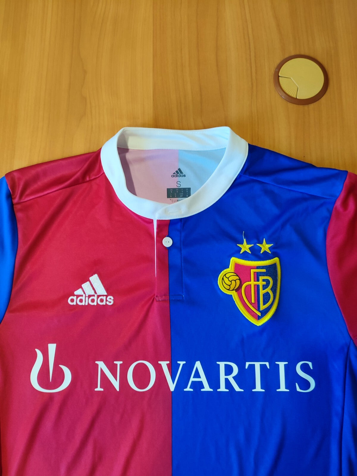 FC Basel 2017 2018 home Sz S shirt football jersey soccer trikot kit tee Adidas