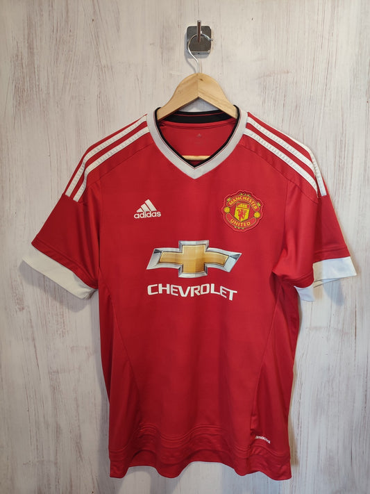 Manchester United 2015 2016 home Sz M Adidas shirt jersey soccer kit maillot kit