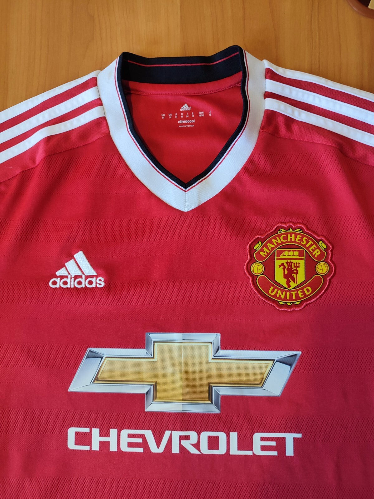 Manchester United 2015 2016 home Size M Adidas soccer shirt jersey football kit