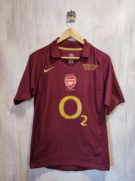 Arsenal London 2005 2006 home Size S Nike soccer shirt jersey football kit Henry
