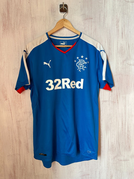 Glasgow Rangers 2015 2016 home Size L Puma football shirt jersey soccer maillot