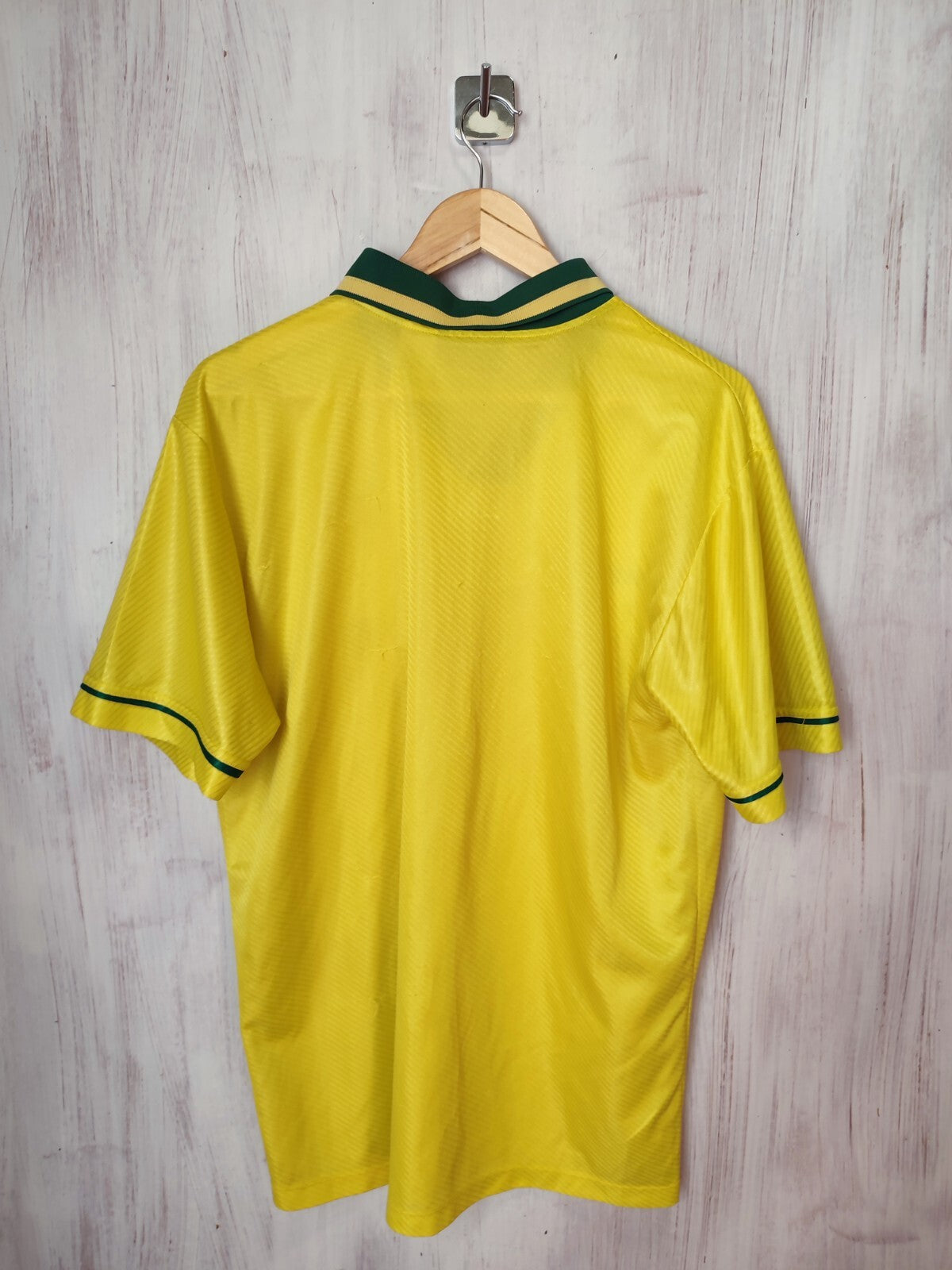 Brasil 1994 1995 1996 1997 home Sz L soccer shirt football kit Brazil jersey tee