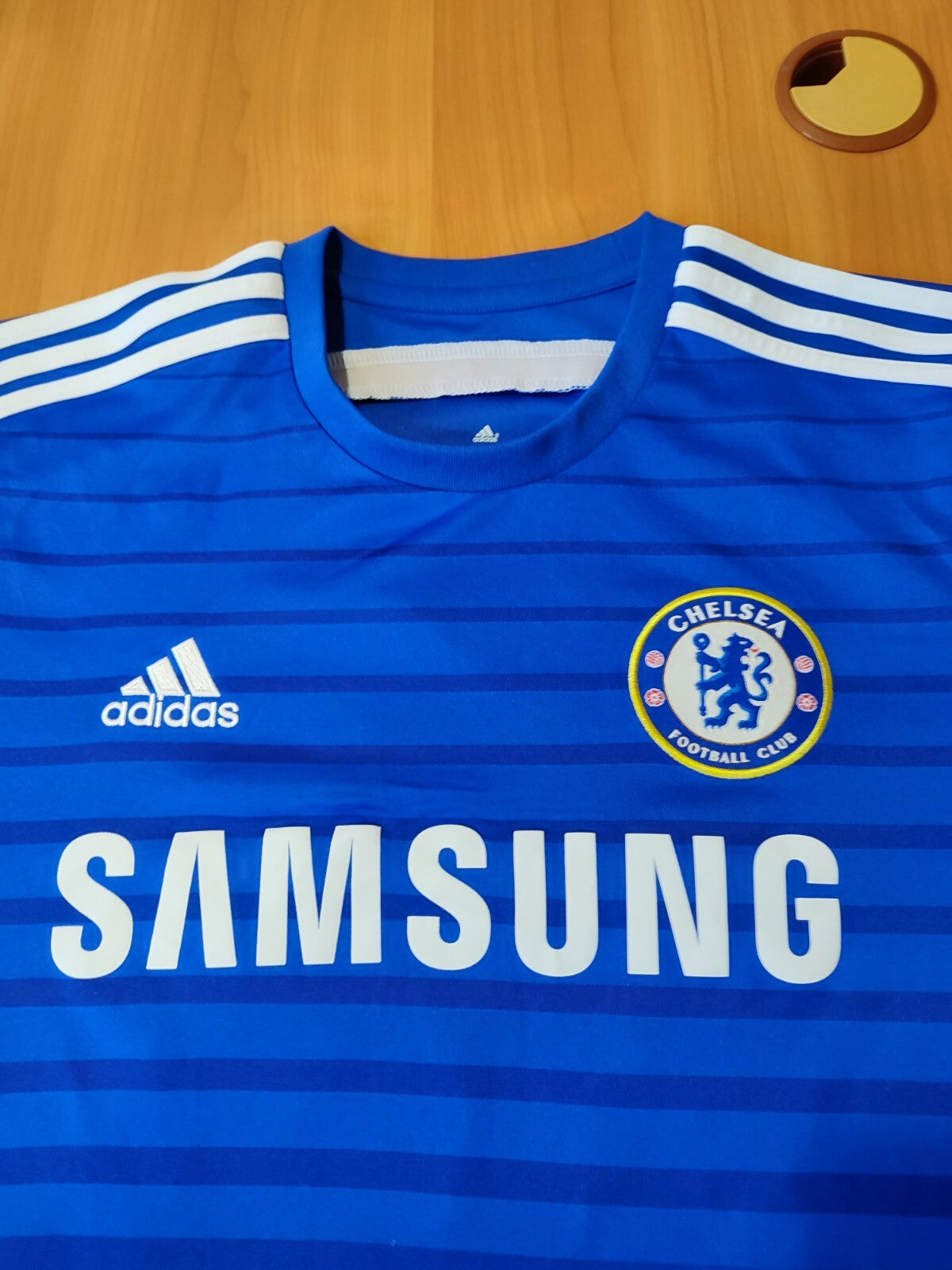 Chelsea London 2014 2015 home Sz L shirt jersey football soccer Adidas kit Alex