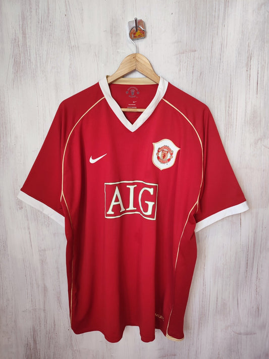 Manchester United 2006 2007 home Sz 2XL Nike soccer shirt jersey kit XXL Ronaldo