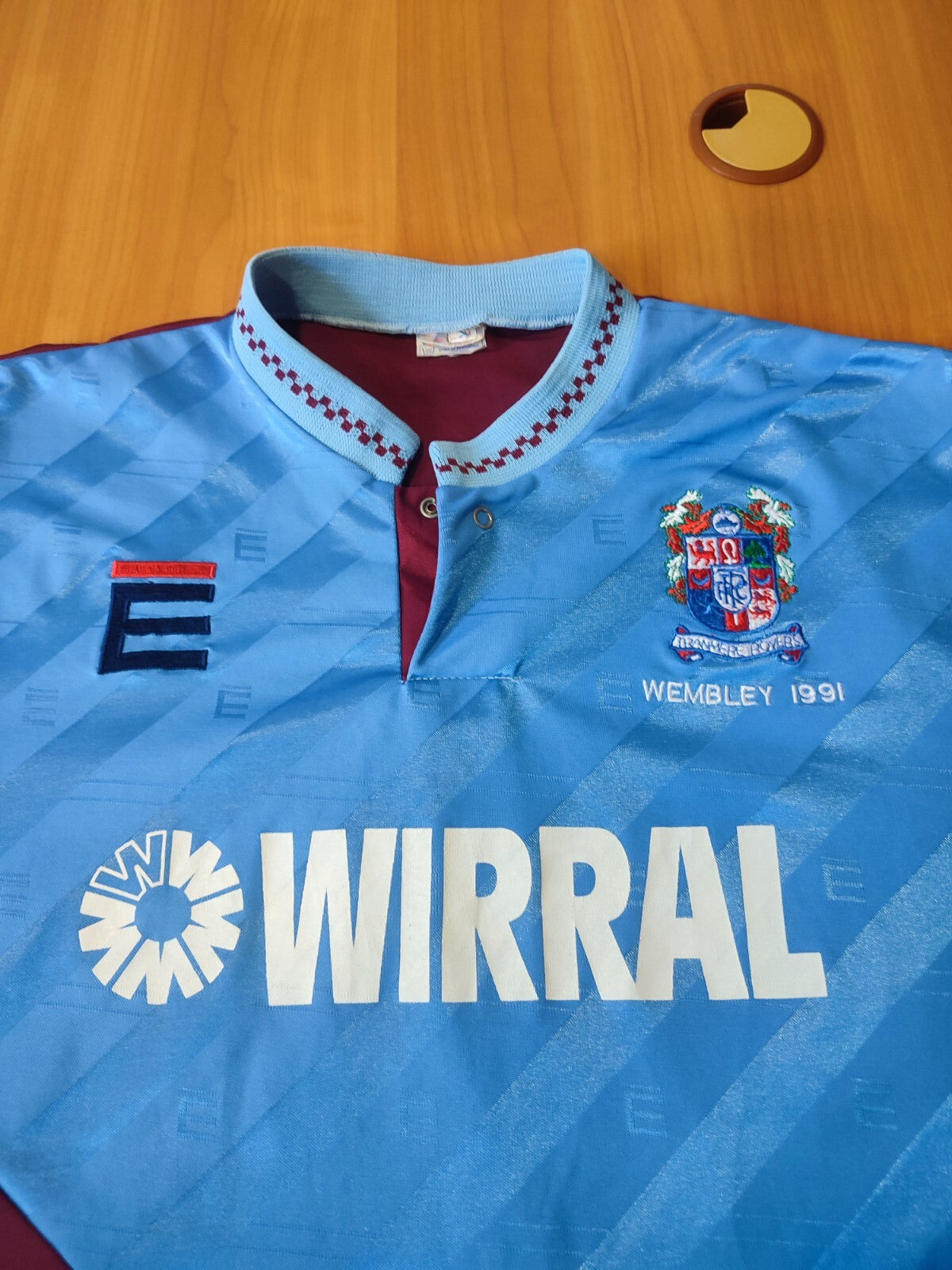 Tranmere Rovers FC 1989 1990 1991 away Sz L soccer shirt jersey football maillot