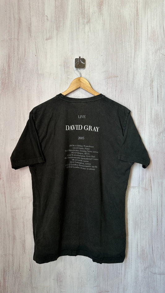VINTAGE David Gray 2005 tour Size XL tee t-shirt jersey trikot maillot T-rock