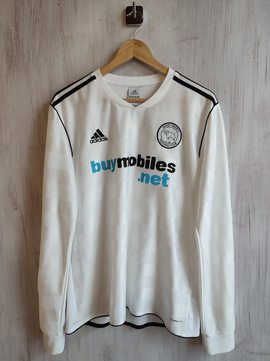 Derby County 2010 2011 Home Size L Adidas shirt jersey maillot football soccer