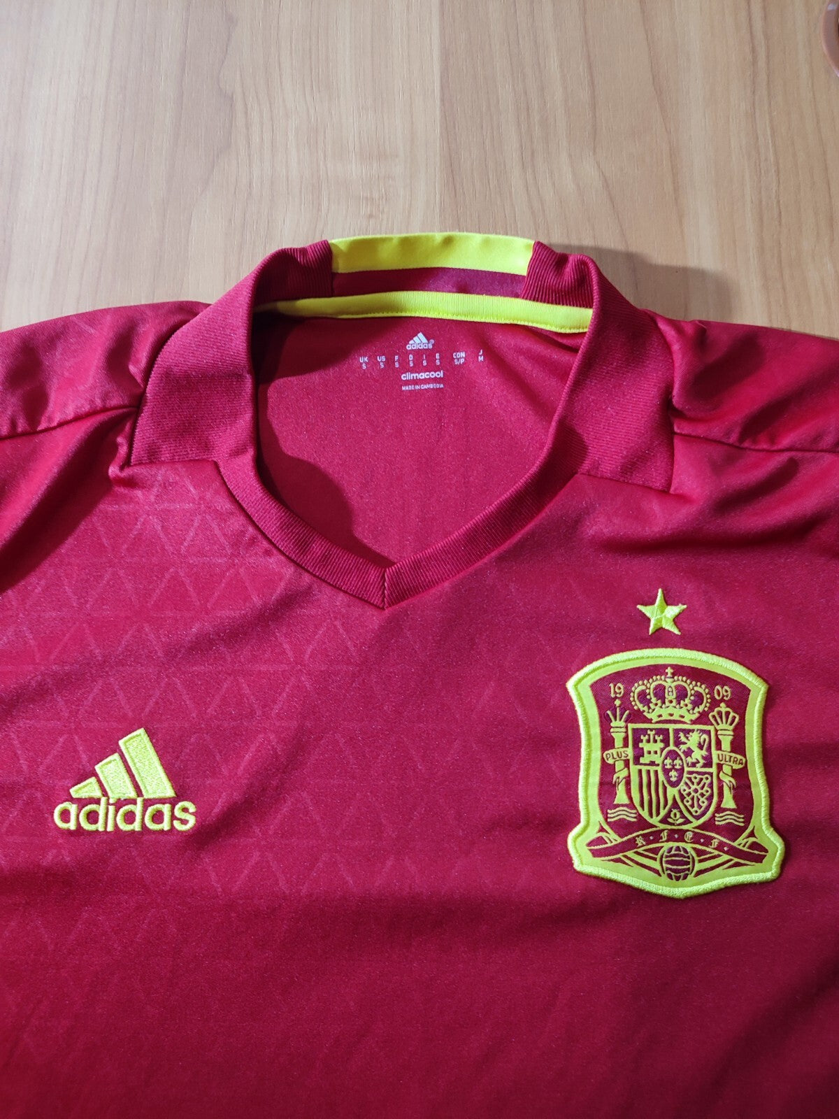 Spain team 2015 2016 home Size S Adidas shirt jersey maillot football soccer kit