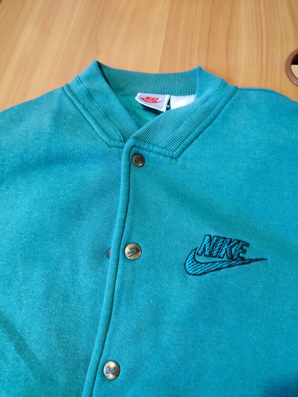 Nike Size S jacket sweater sweatshirt Hoodie Green Zip Top training