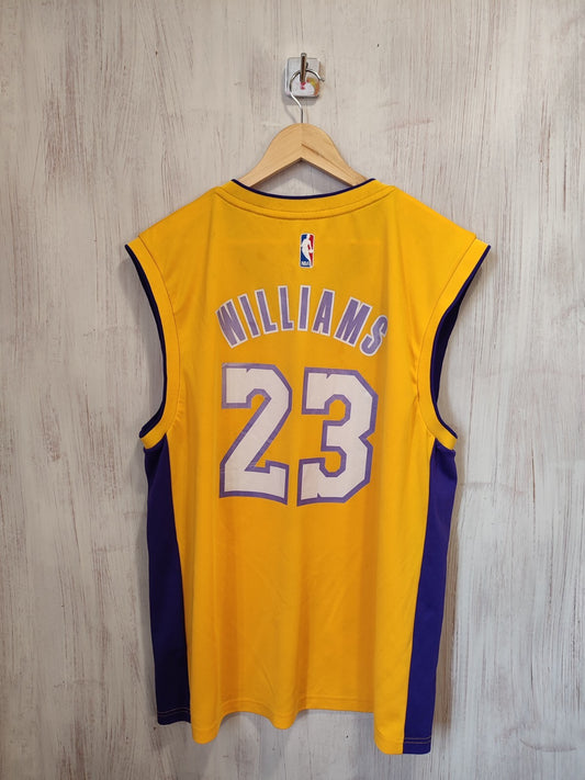 Los Angeles Lakers #Jason Williams Size L Adidas jersey shirt Basketball kit tee