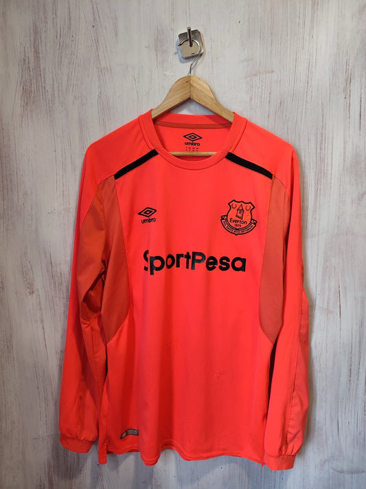 FC Everton 2017 2018 goalkeeper Sz XL Umbro football shirt jersey soccer GK L/S