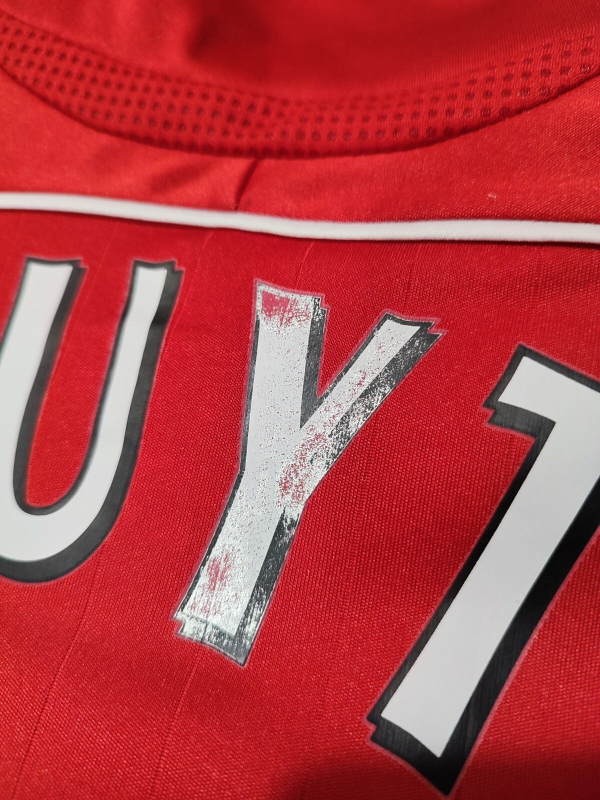 FC Liverpool 2006 2007 2008 home Sz M shirt soccer football jersey kit tee Kuyt