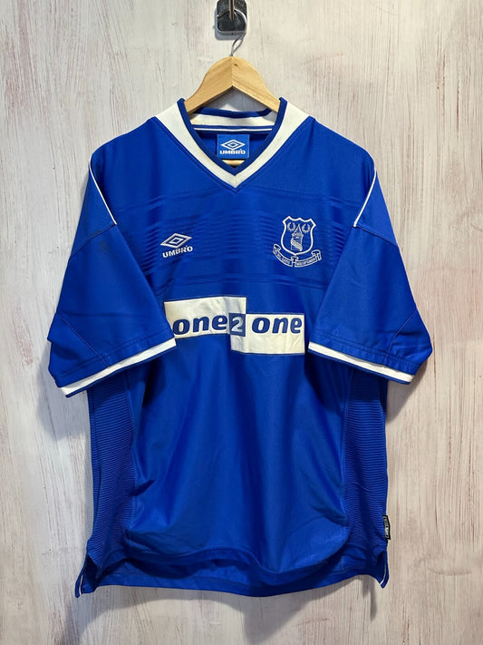 FC Everton 1999 2000 home Size XXL Umbro football shirt jersey soccer kit 2XL