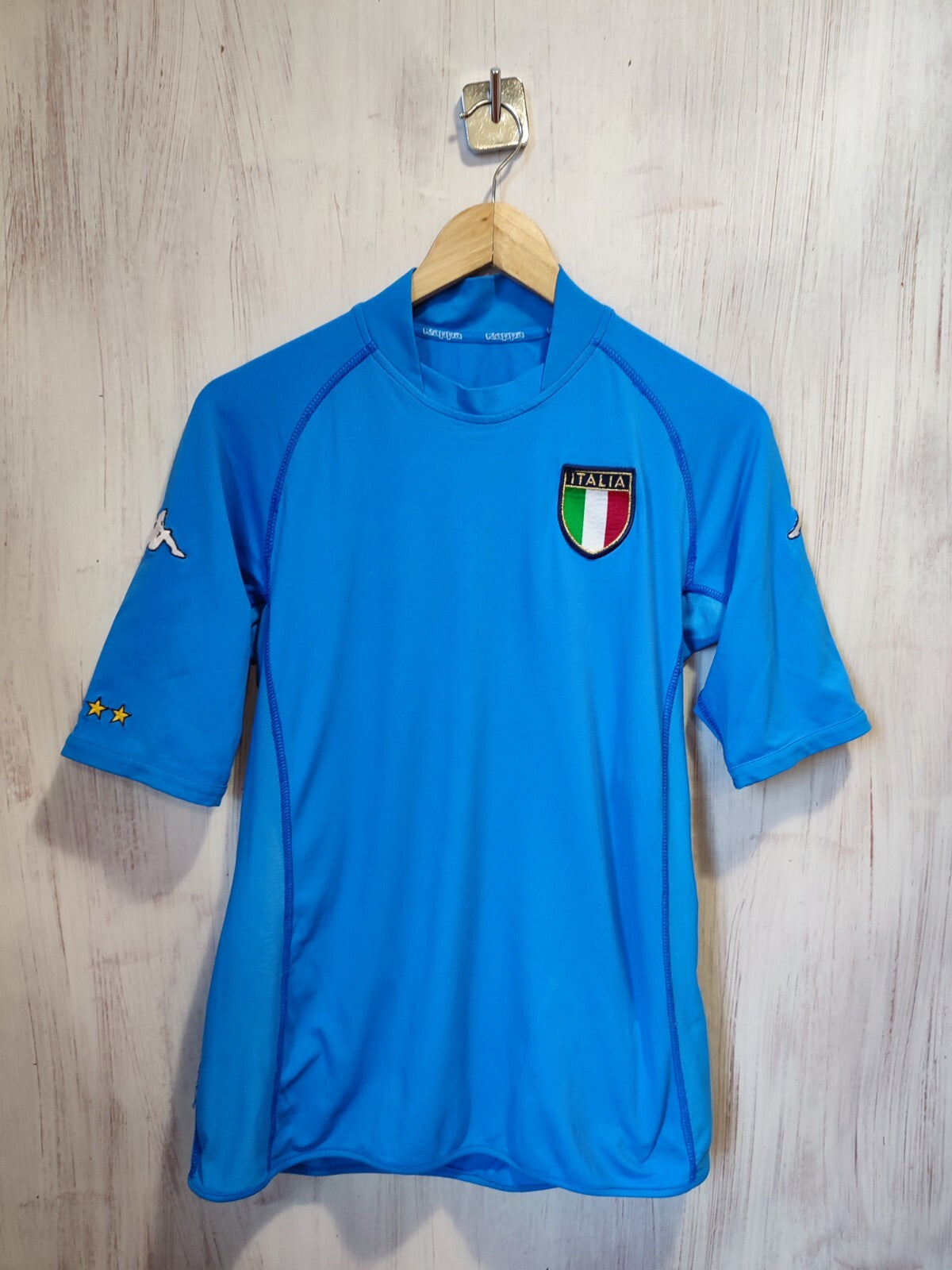 Italy 2000 2001 2002 home Sz L Kappa shirt jersey soccer Italia football kit tee