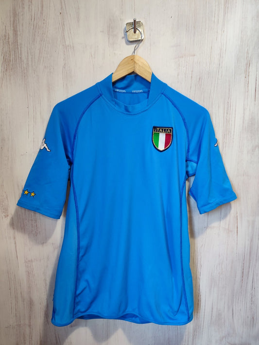 Italy 2000 2001 2002 home Sz L Kappa shirt jersey soccer Italia football kit tee