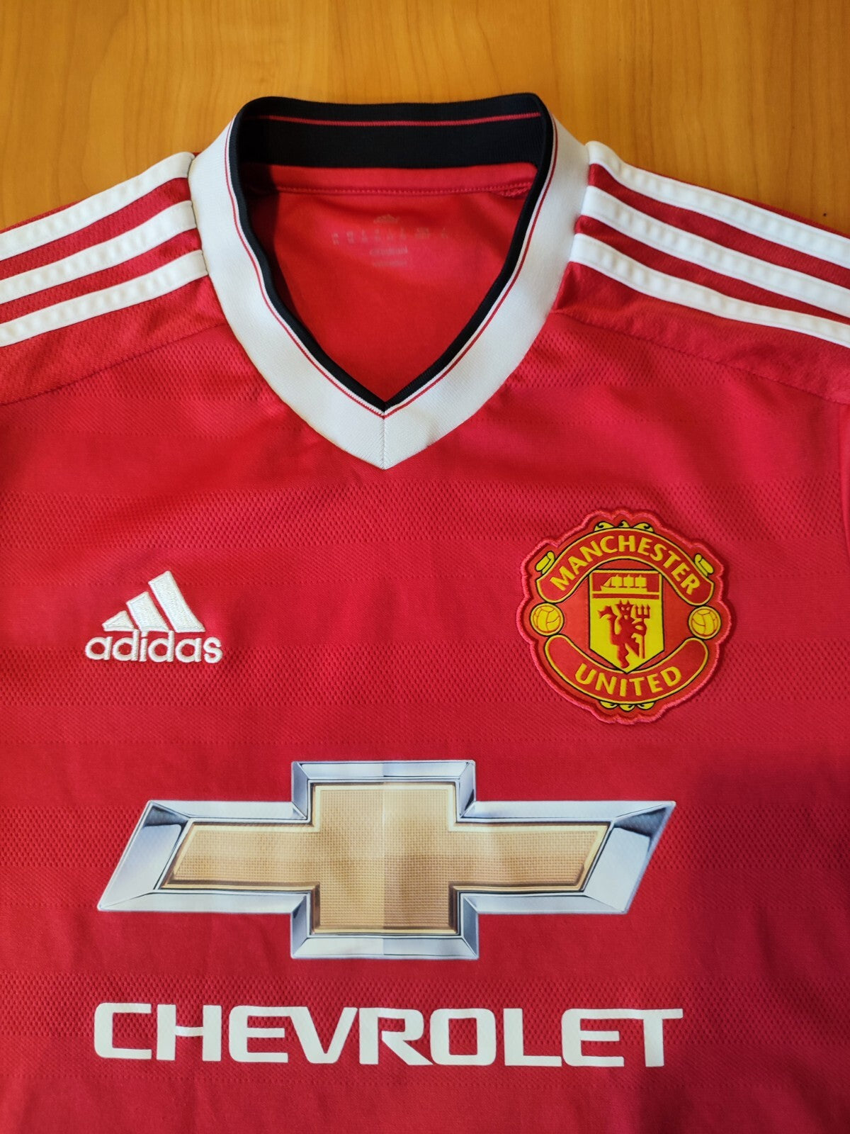 Manchester United 2015 2016 home Size XS Adidas soccer shirt jersey football kit