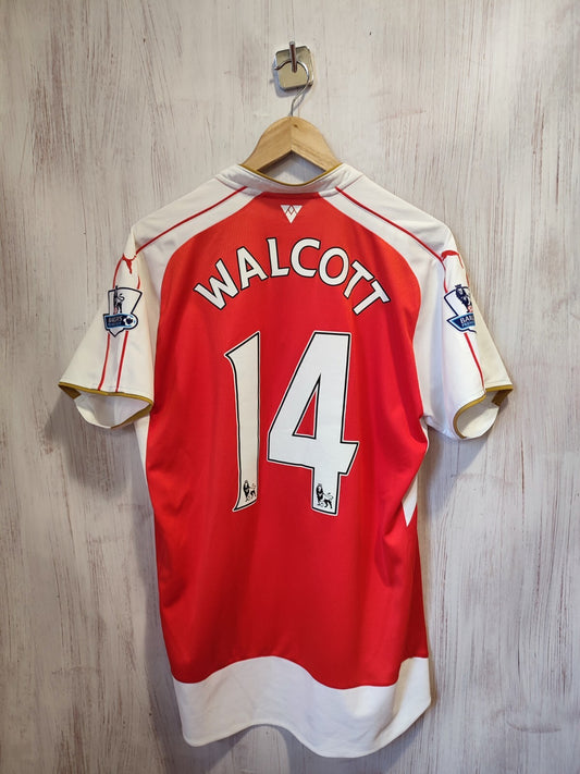 Arsenal London 2015 2016 home Sz XL shirt jersey football soccer kit tee Walcott